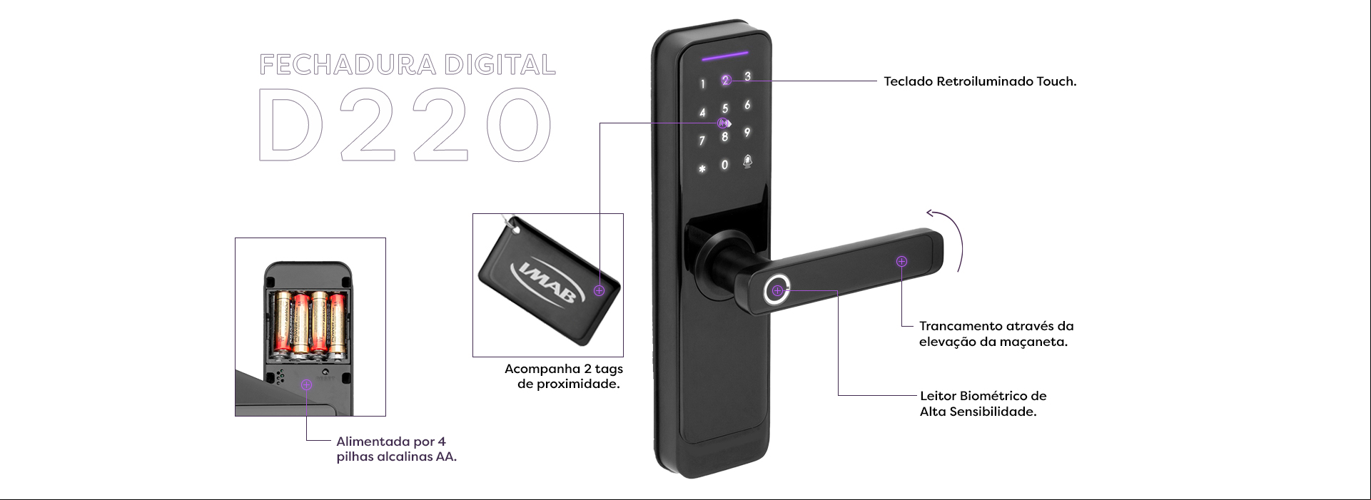 Fechadura Digital D220