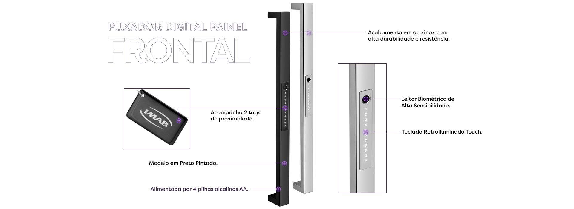 Puxador Digital Frontal